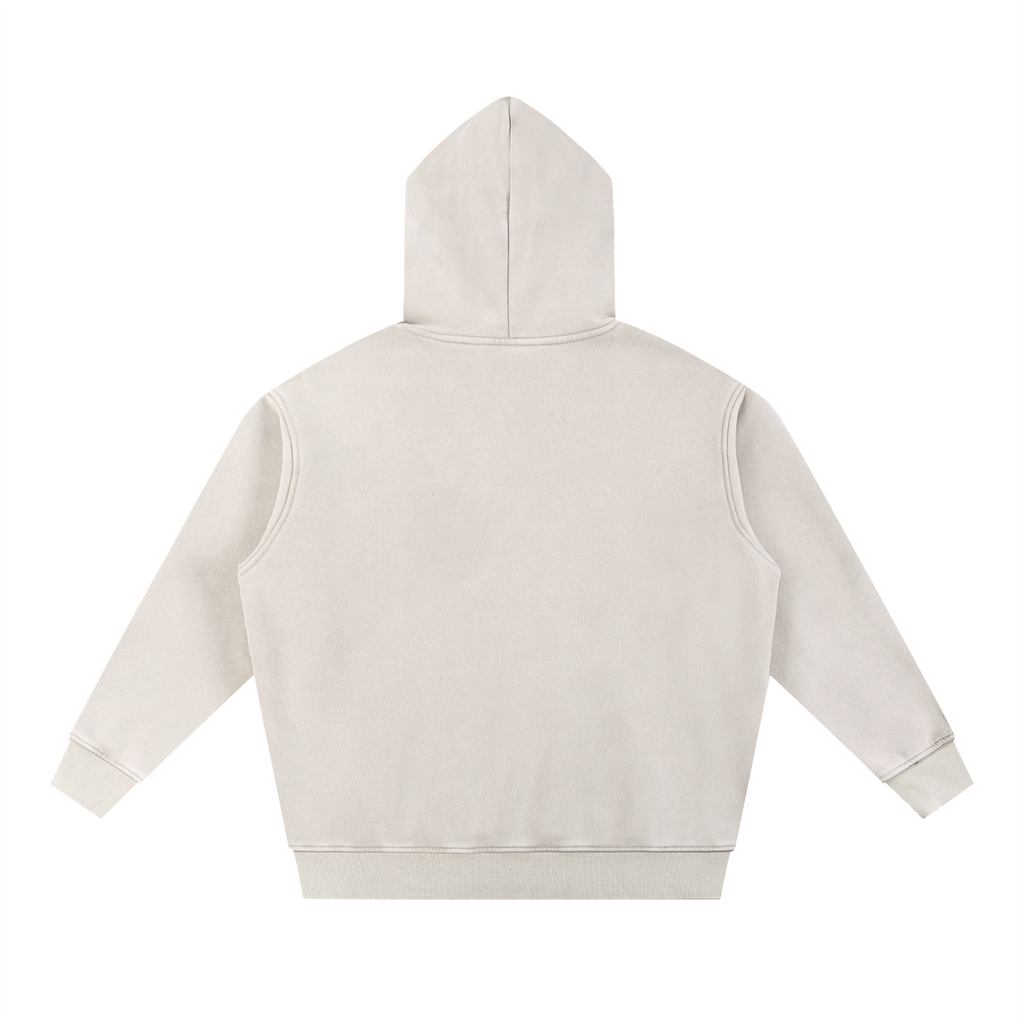 MM Signature Snow Wash Oversized Hoodie — Sandstone