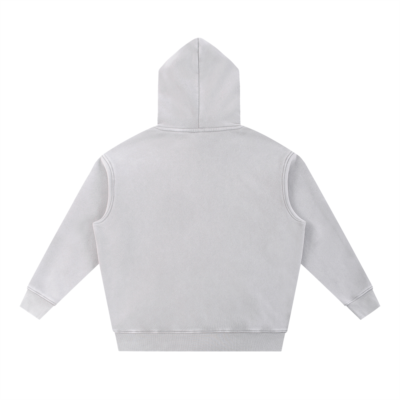 "END OF WORLDS" Snow Wash Fleece Oversize Hoodie