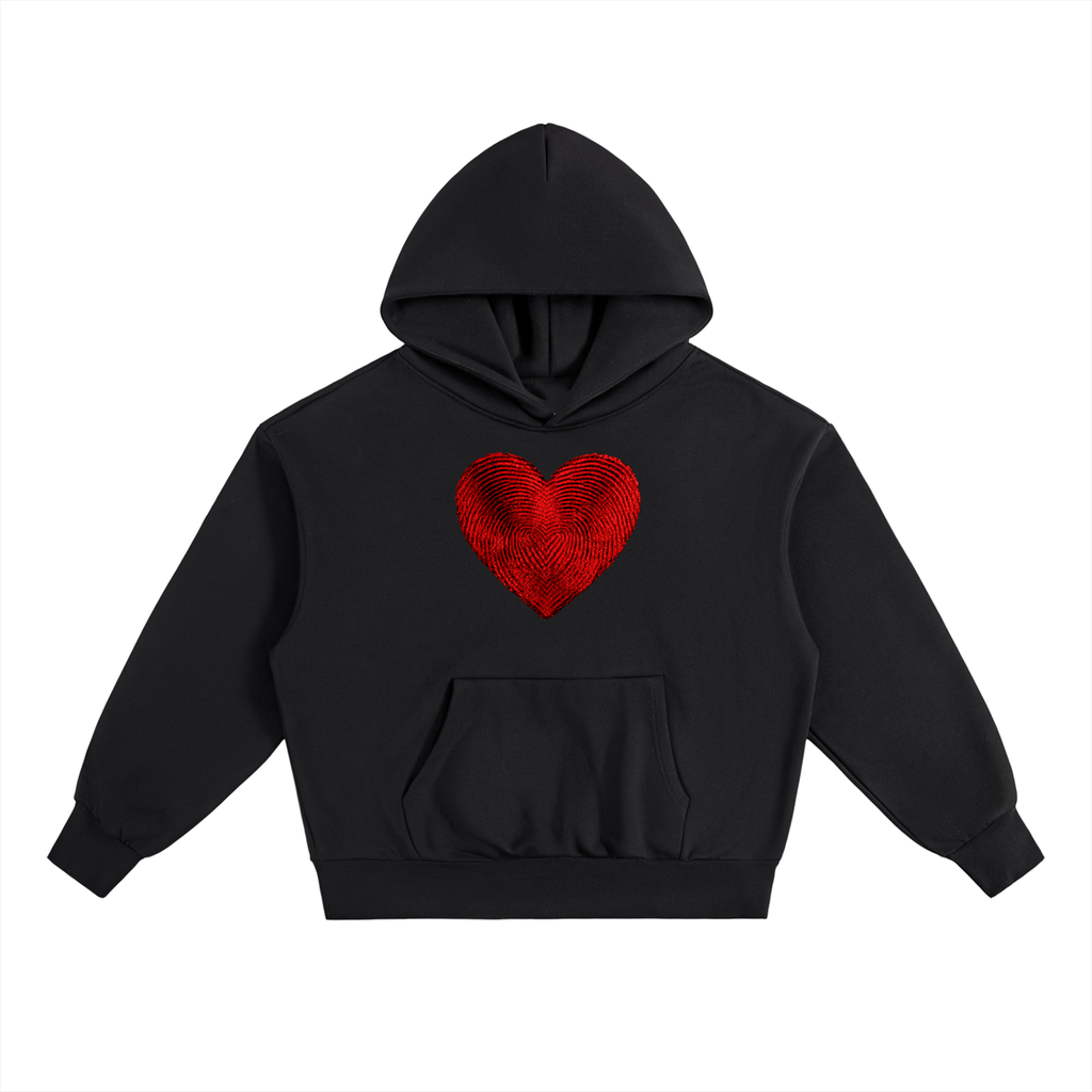 "I AM" HEAVYWEIGHT FLEECE HOODIE (BLACK)