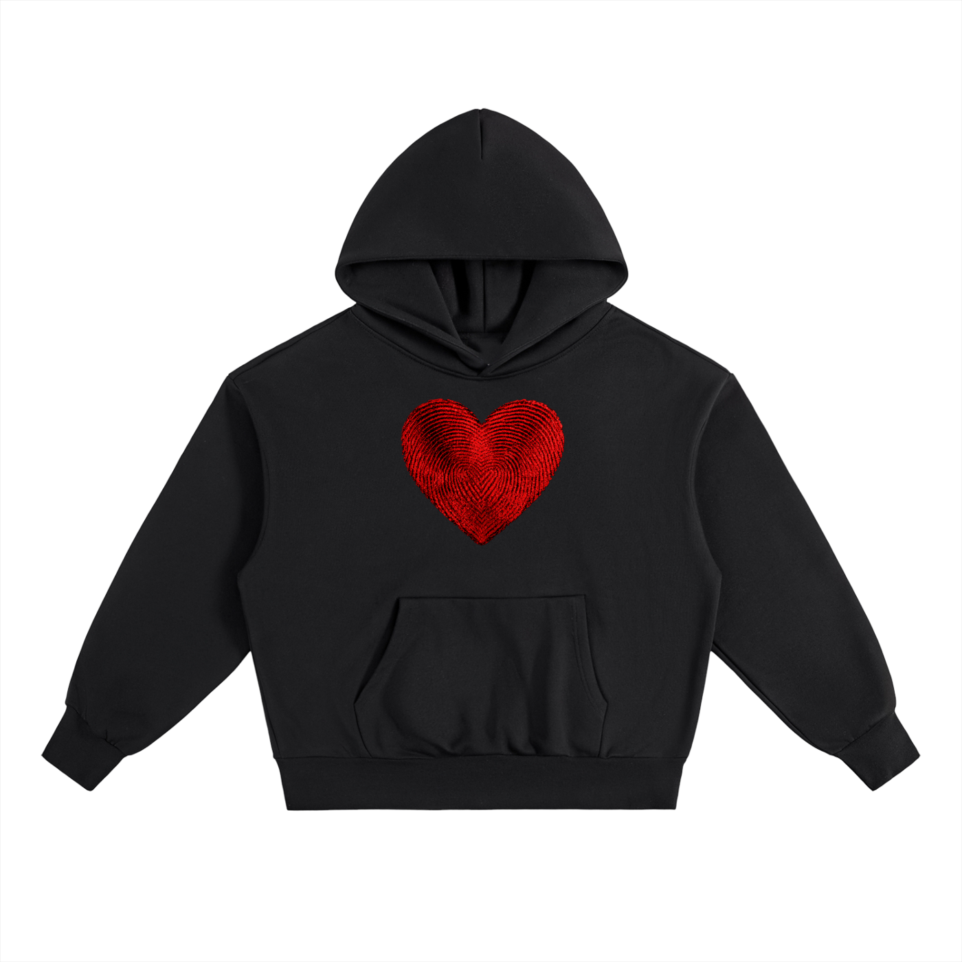 "I AM" HEAVYWEIGHT FLEECE HOODIE (BLACK)