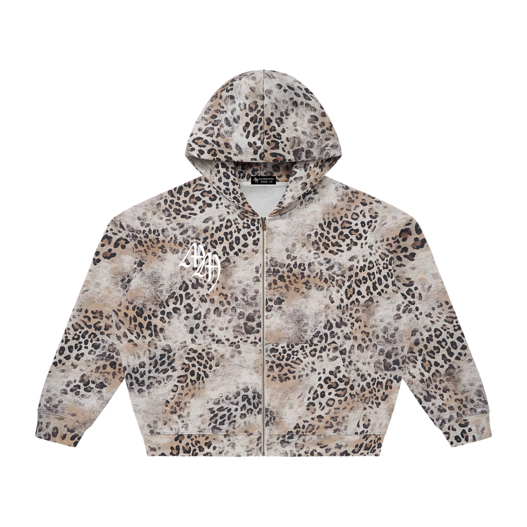 MM Heritage Leopard-Print Zip-Up Hoodie