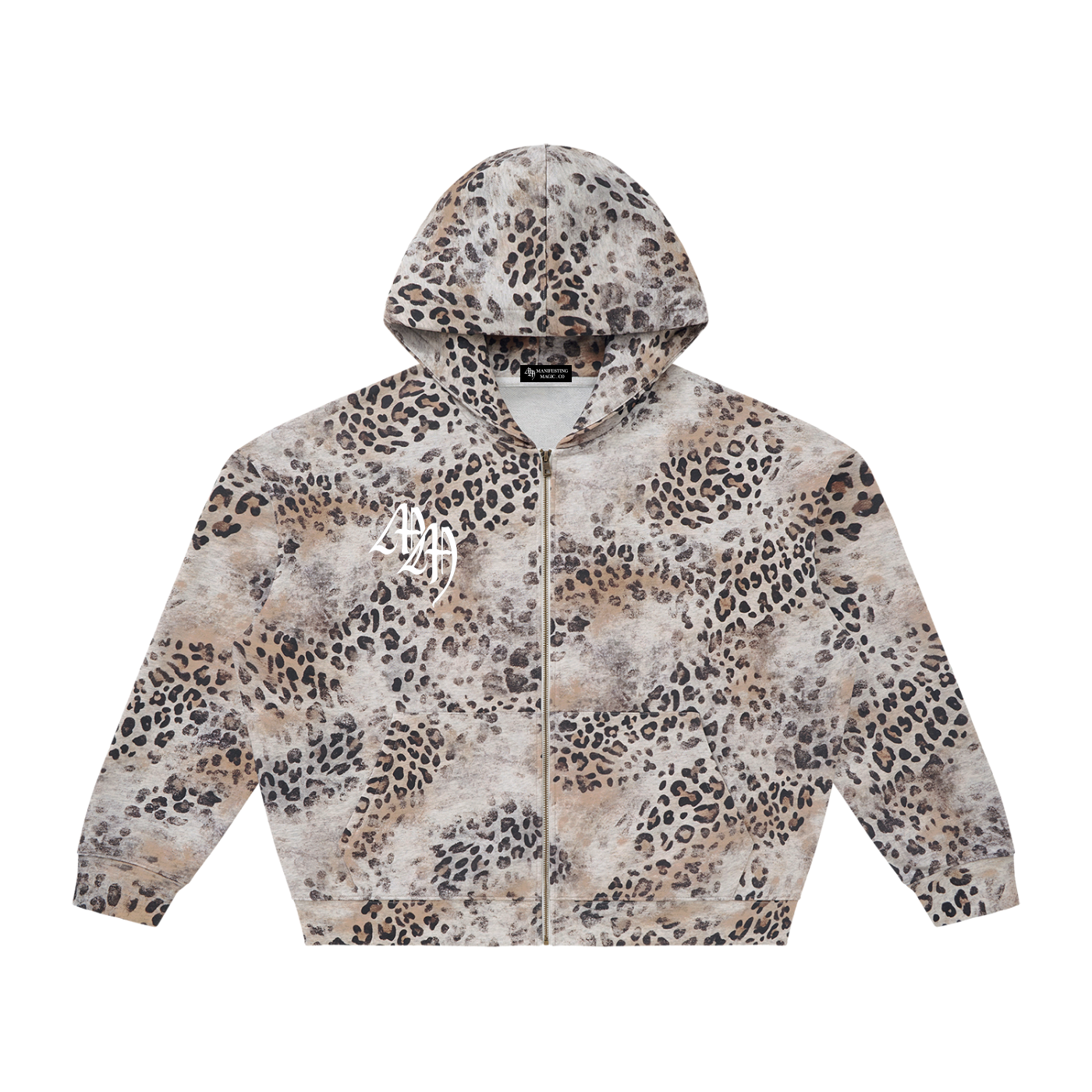 MM Heritage Leopard-Print Zip-Up Hoodie