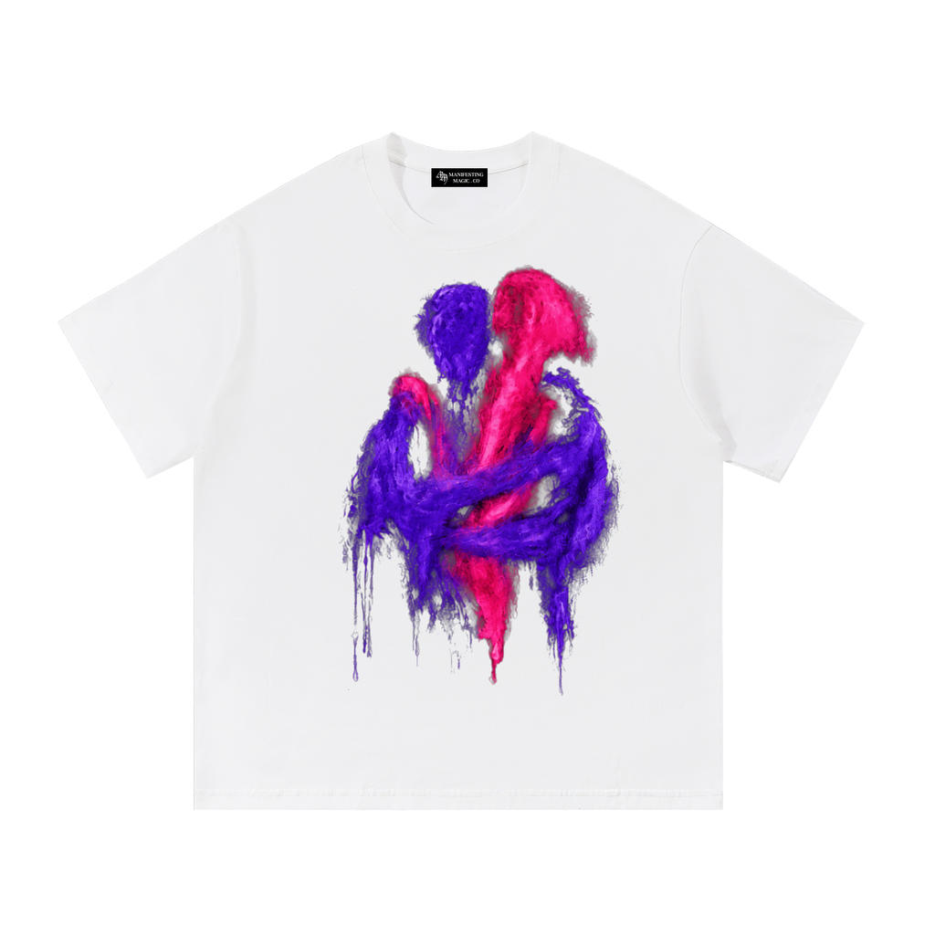 "LOVERS" TEE - PURPLE / PINK