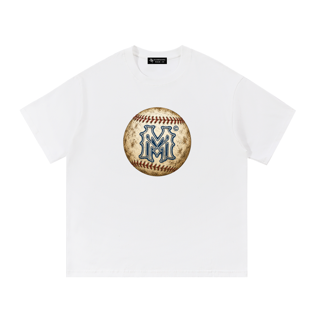 MM MONOGRAM BASEBALL TEE