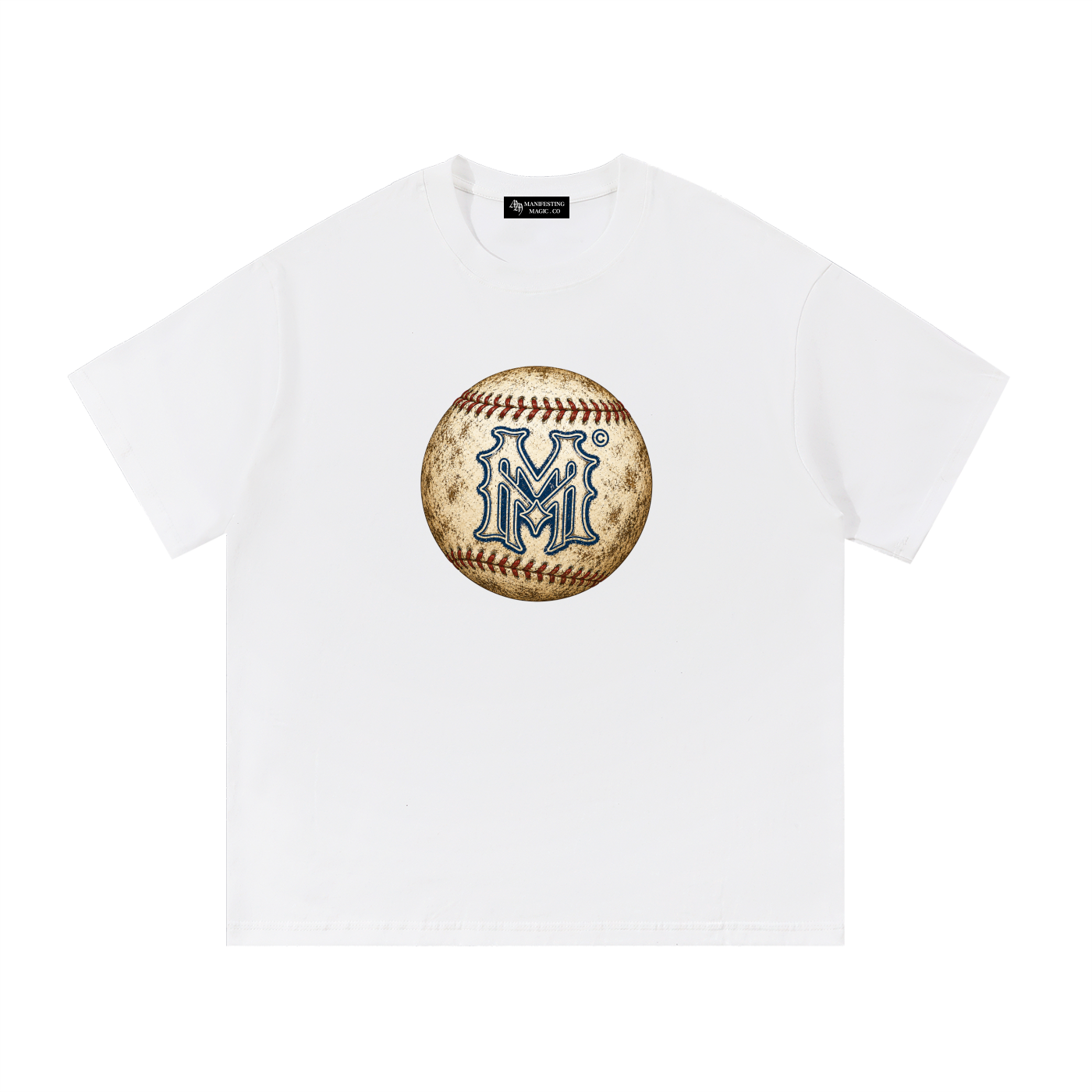 MM MONOGRAM BASEBALL TEE