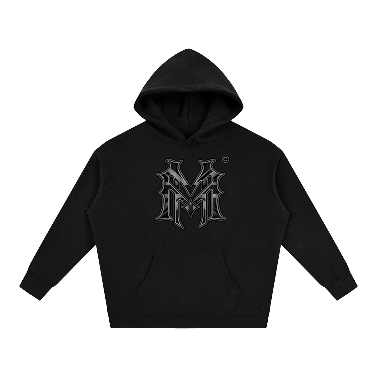 Black Union Jack Hoodie - Black