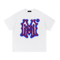 MM Static Monogram Tee - Red / Blue