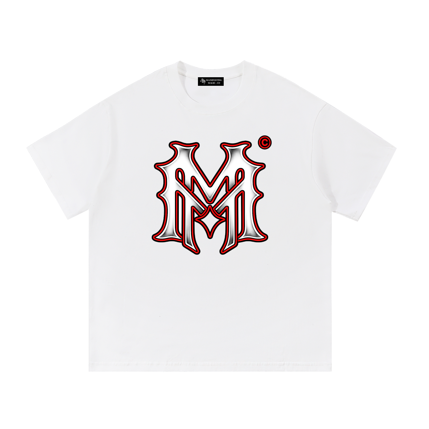 MM MONOGRAM TEE - RED / WHITE / GRAY