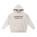MM Signature Snow Wash Oversized Hoodie — Sandstone
