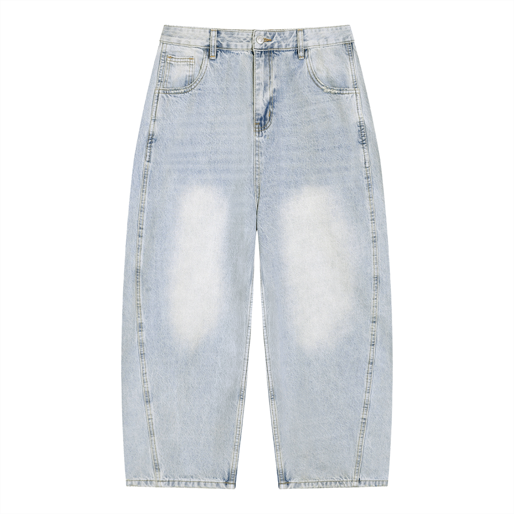 Denim Study 002 - Light Wash Wide Leg Jeans