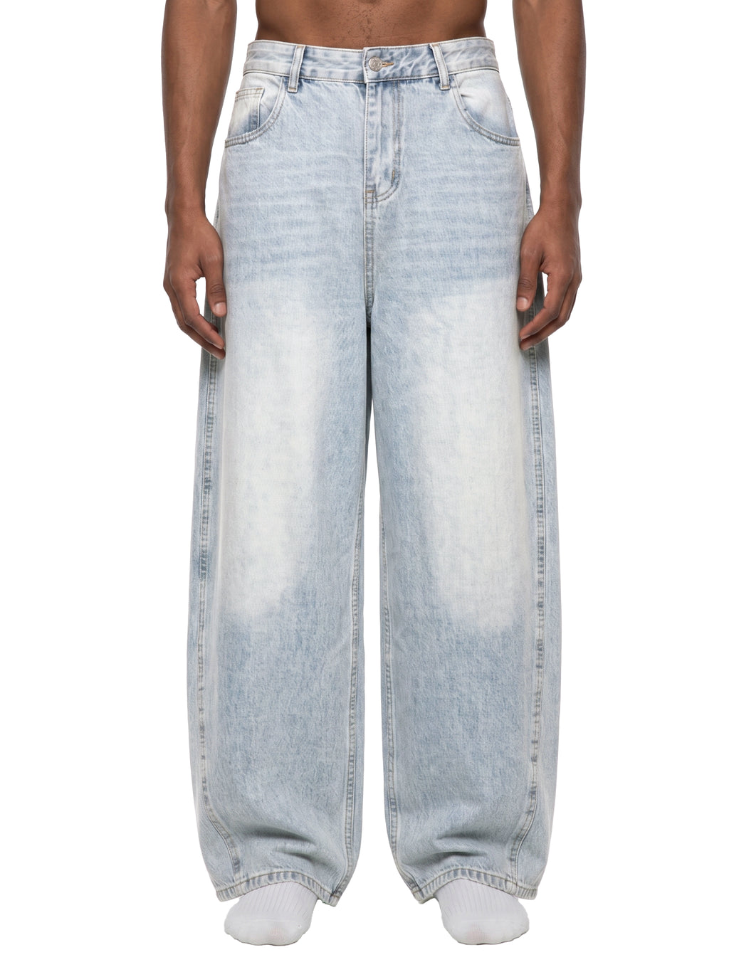 Denim Study 002 - Light Wash Wide Leg Jeans