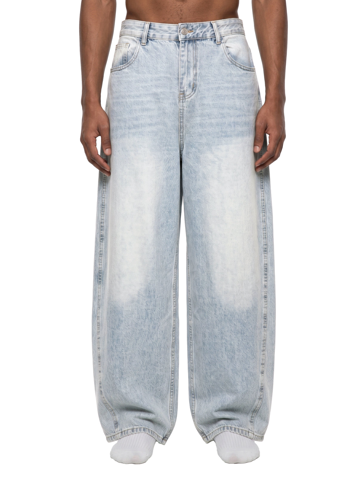 Denim Study 002 - Light Wash Wide Leg Jeans